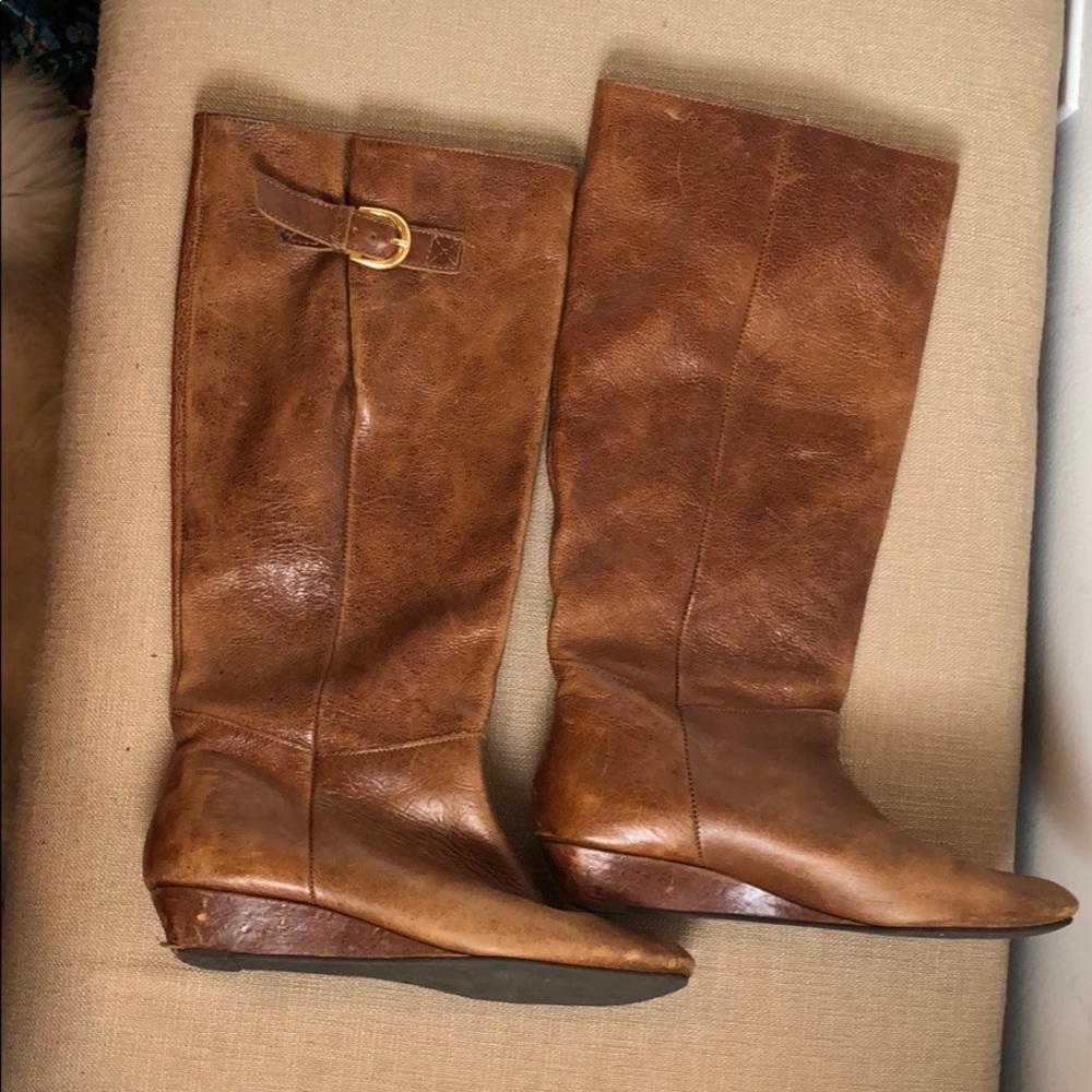 WORN: Steve Madden Intyce Cognac Leather Boots